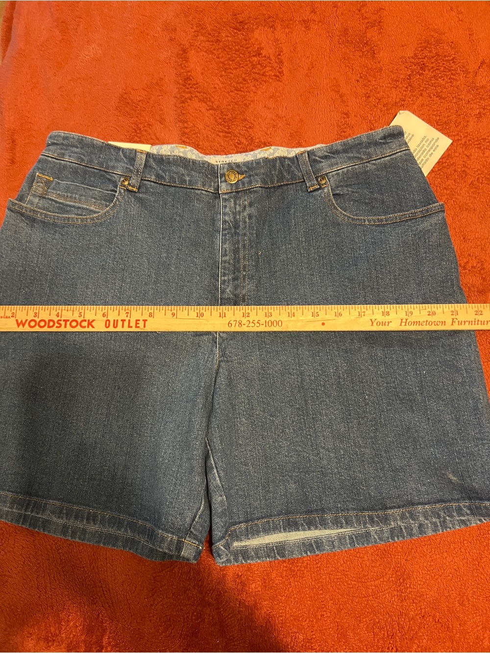 Jones New York Classic Blue Denim Shorts New with Tags